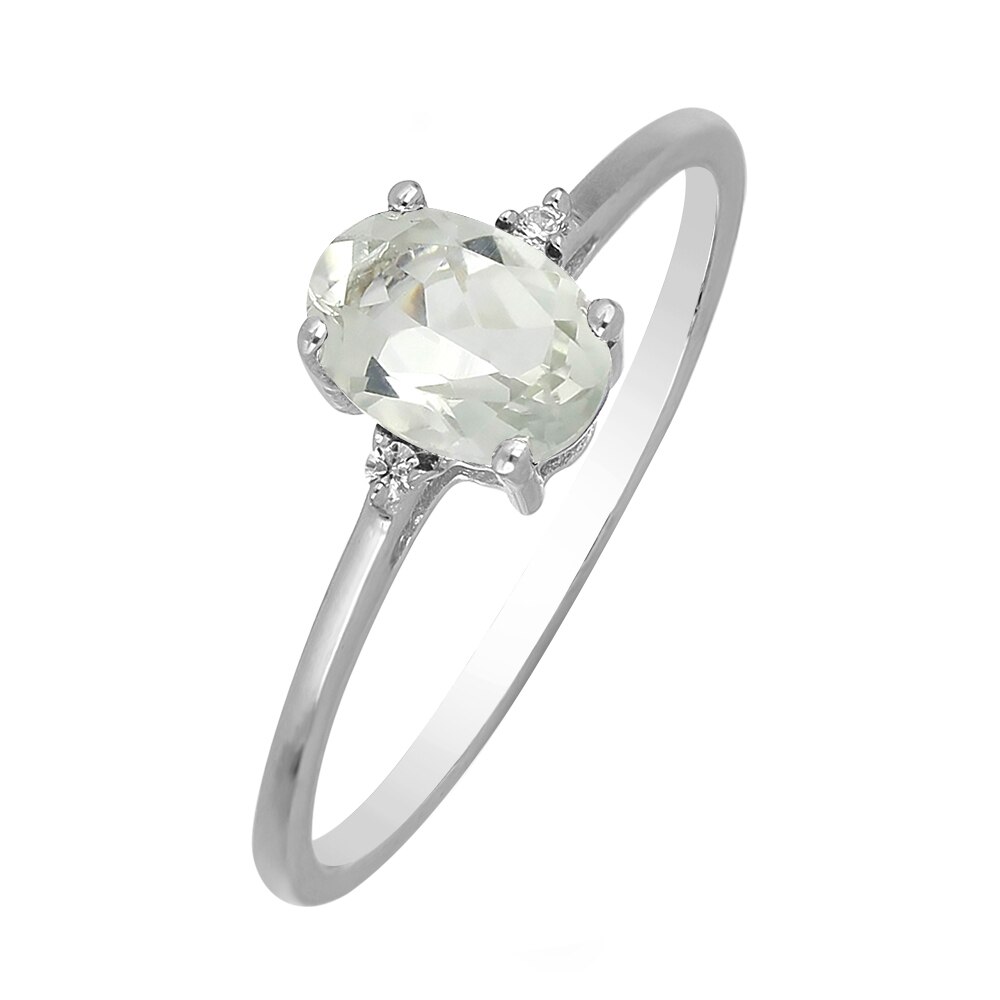 Inel argint Elisabeta cu ametist verde si zirconiu alb - IVA0124 15023