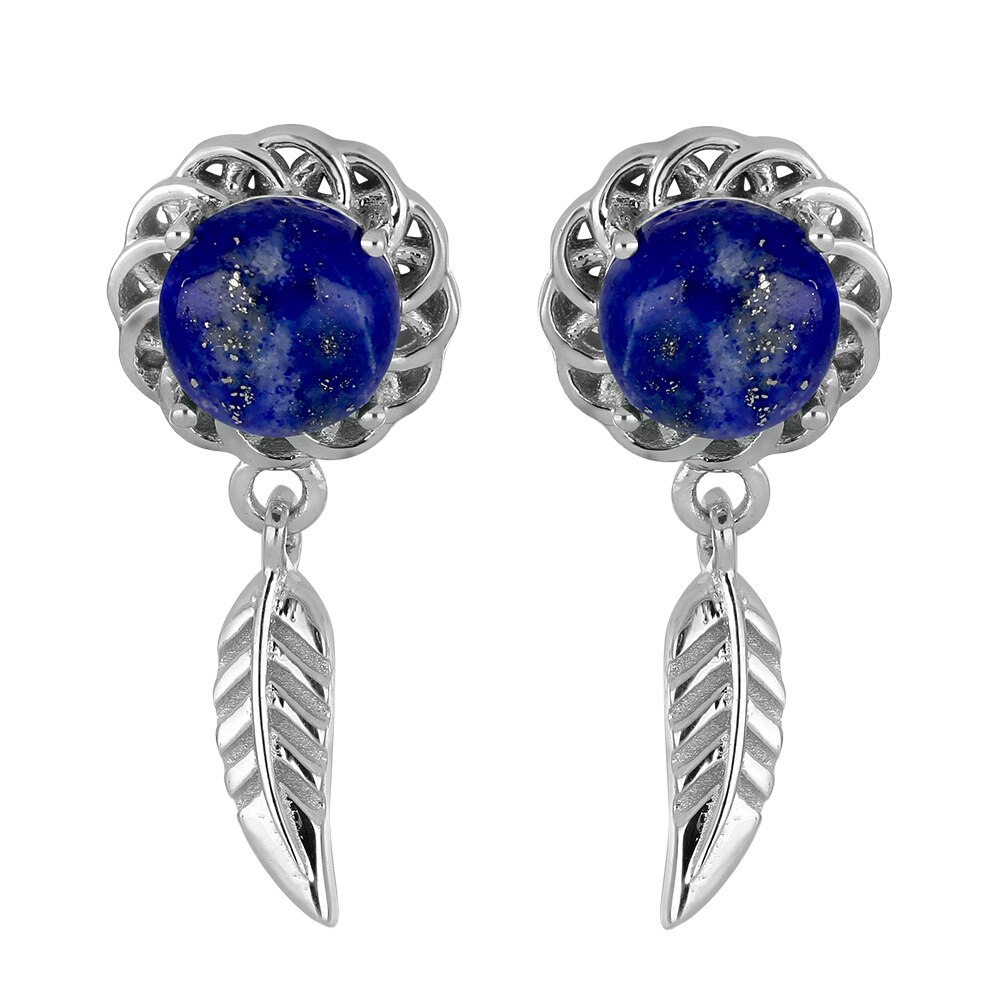 Cercei argint 925 cu Lapis lazuli , EVA0052, BeSpecial