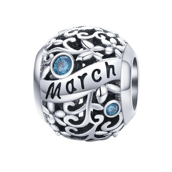 Talisman argint luna Martie cu zirconiu, BeSpecial, PST0248 Talisman argint luna Martie cu zirconiu, BeSpecial, PST0248