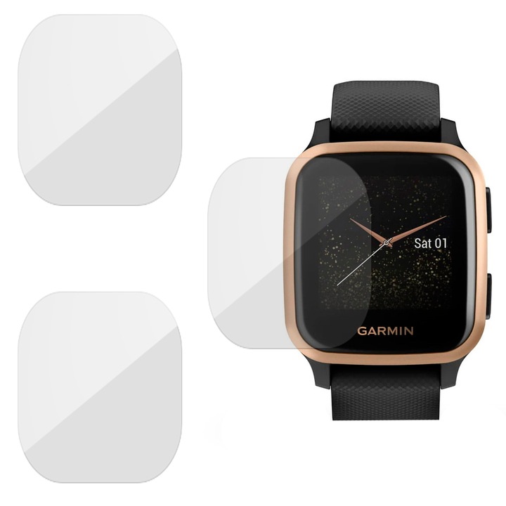 3 db szilikon SILKASE regenerálódó fólia Garmin Venu Sq 33mm, Full-display