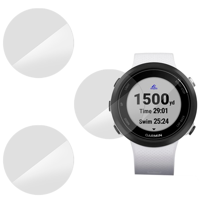 3 db szilikon SILKASE regenerálódó fólia Garmin Swim 2 42mm, Full-display