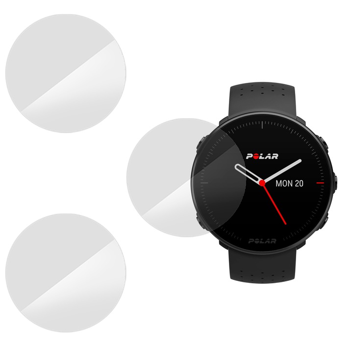 3 db szilikon SILKASE regenerálódó fólia Polar Vantage M 46mm, Full-display