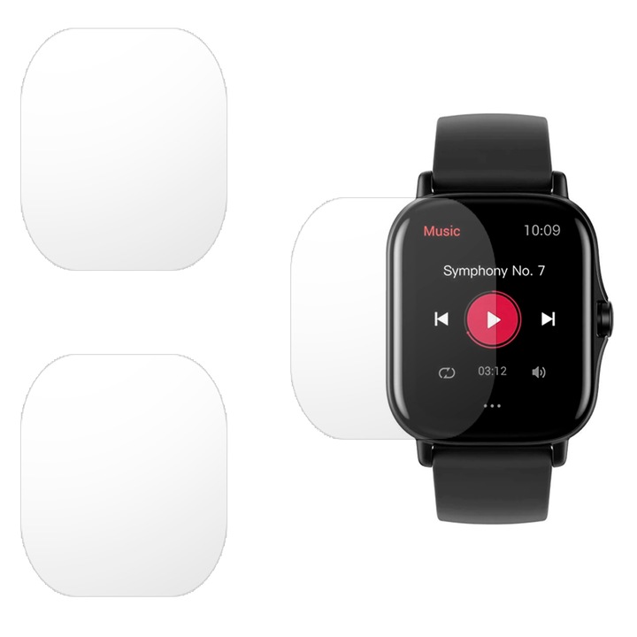 3 db antireflexiós regenerálódó szilikon SILKASE fólia Amazfit GTS 2 43x35mm