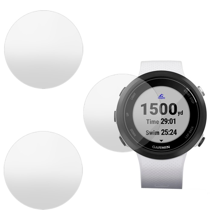 3 db antireflexiós regenerálódó szilikon SILKASE fólia Garmin Swim 2 42mm