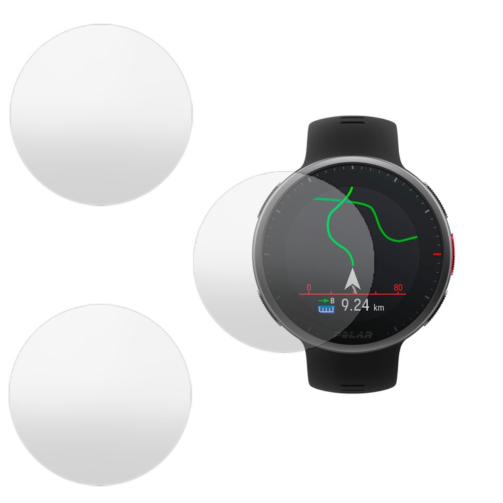 3 db SILKASE matt fólia készlet Polar Vantage V2 47mm-hez, szilikon, megújuló, teljes kijelzős