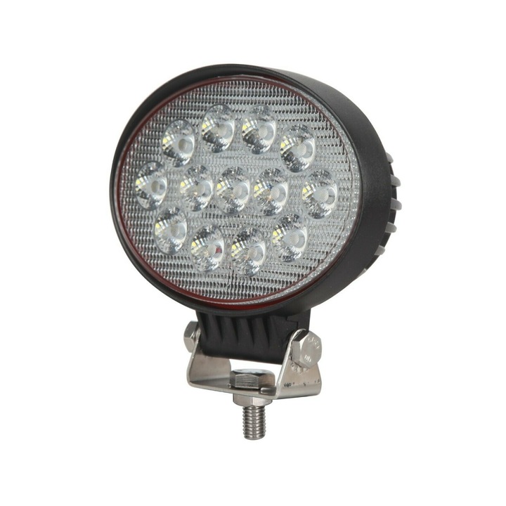 LED Proiectoar Flexzon, Oval, 39W, 12V-24V,14 Cm, 13 Leduri, pentru ATV, Jeep , Motor, Barca, Tractor