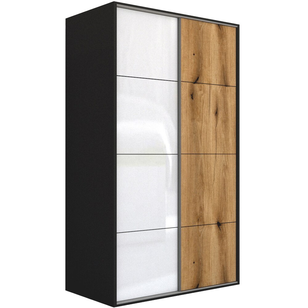 Dressing Genarom LEX A, Gri / Gri Lucios / Stejar Wotan L, 171 x 240 x 66 cm