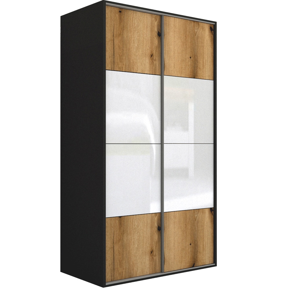 Dressing Genarom LEX D, Stejar Wotan / Gri Lucios, 171 x 240 x 66 cm