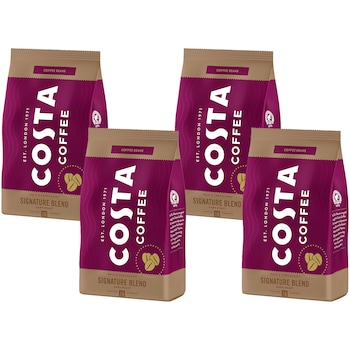Pachet cafea boabe Costa Coffee Signature Blend Dark, 4 x 500 g Pachet cafea boabe Costa Coffee Signature Blend Dark, 4 x 500 g