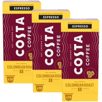 Set 3 x Capsule compatibile Nespresso Costa Coffee Colombia Espresso, 30 capsule, 171 g Set 3 x Capsule compatibile Nespresso Costa Coffee Colombia Espresso, 30 capsule, 171 g