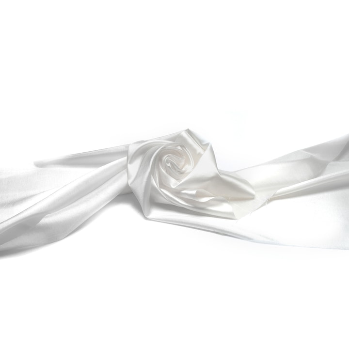 Material tesut, tip Taffeta neteda, Alb, 50 cm x 140 cm