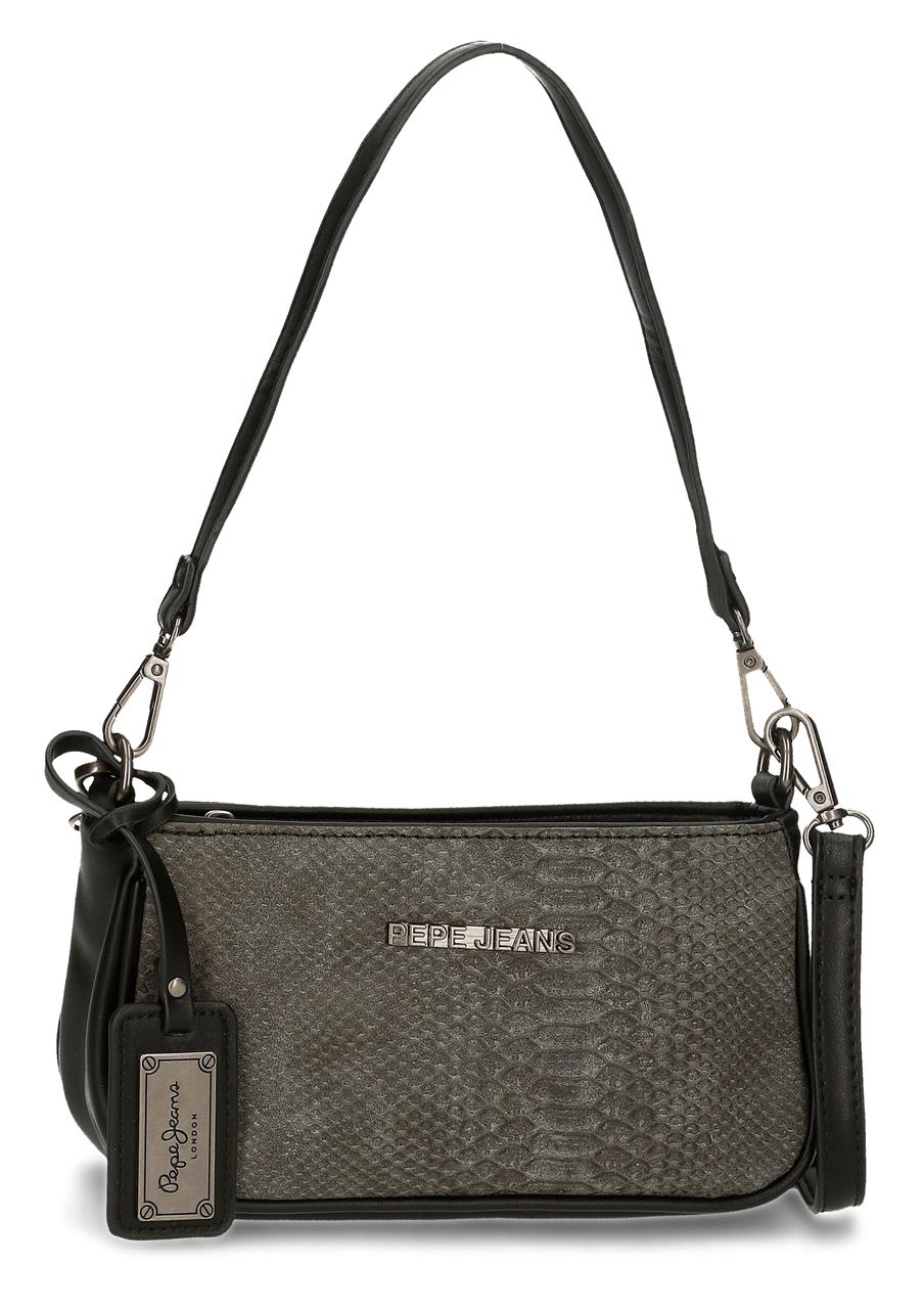 Geanta umar 2 barete Pepe Jeans Adele, neagra, 21x11x6 cm