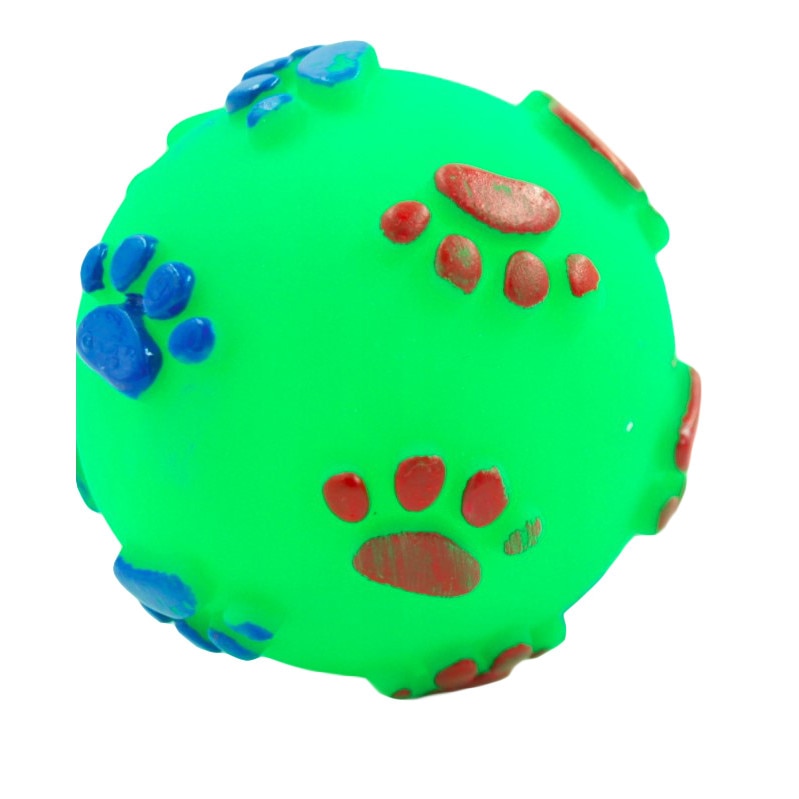 Jucarie pentru caini, Zola®, minge cu sunet, 7 cm, colorate, verzi