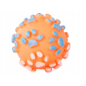 Jucarie pentru caini, Zola®, minge cu sunet, 7 cm, colorate, portocalie Jucarie pentru caini, Zola®, minge cu sunet, 7 cm, colorate, portocalie