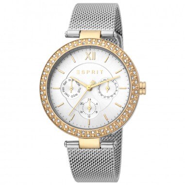 Ceas de dama, Esprit ES1L189M0105, Argintiu / Auriu