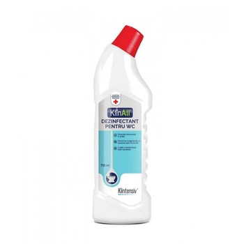 Dezinfectant dezodorizant pentru WC,cu performante fungicide, bactericide si virucide, KLINALL, 750 ml Dezinfectant dezodorizant pentru WC,cu performante fungicide, bactericide si virucide, KLINALL, 750 ml