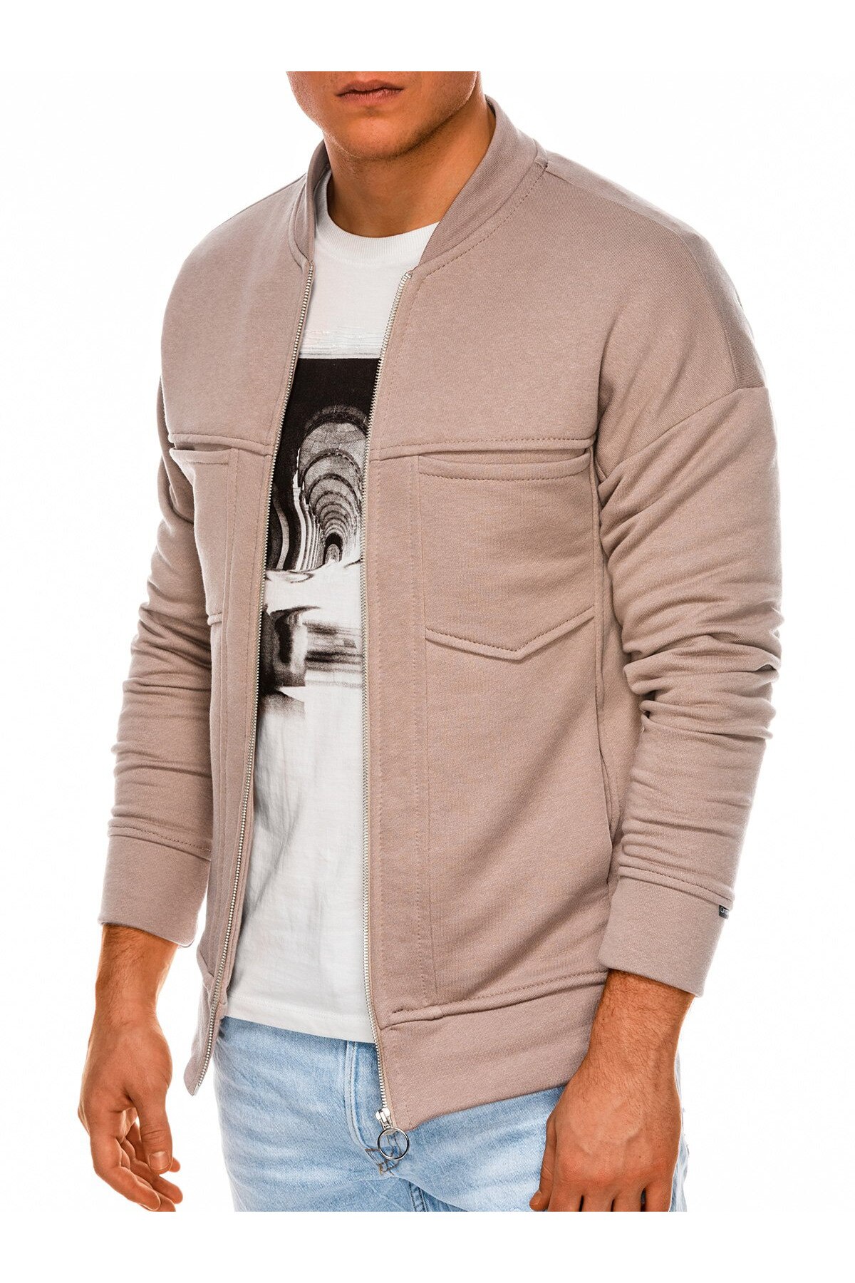 Jacheta barbati B1022-bej, Bej, XL