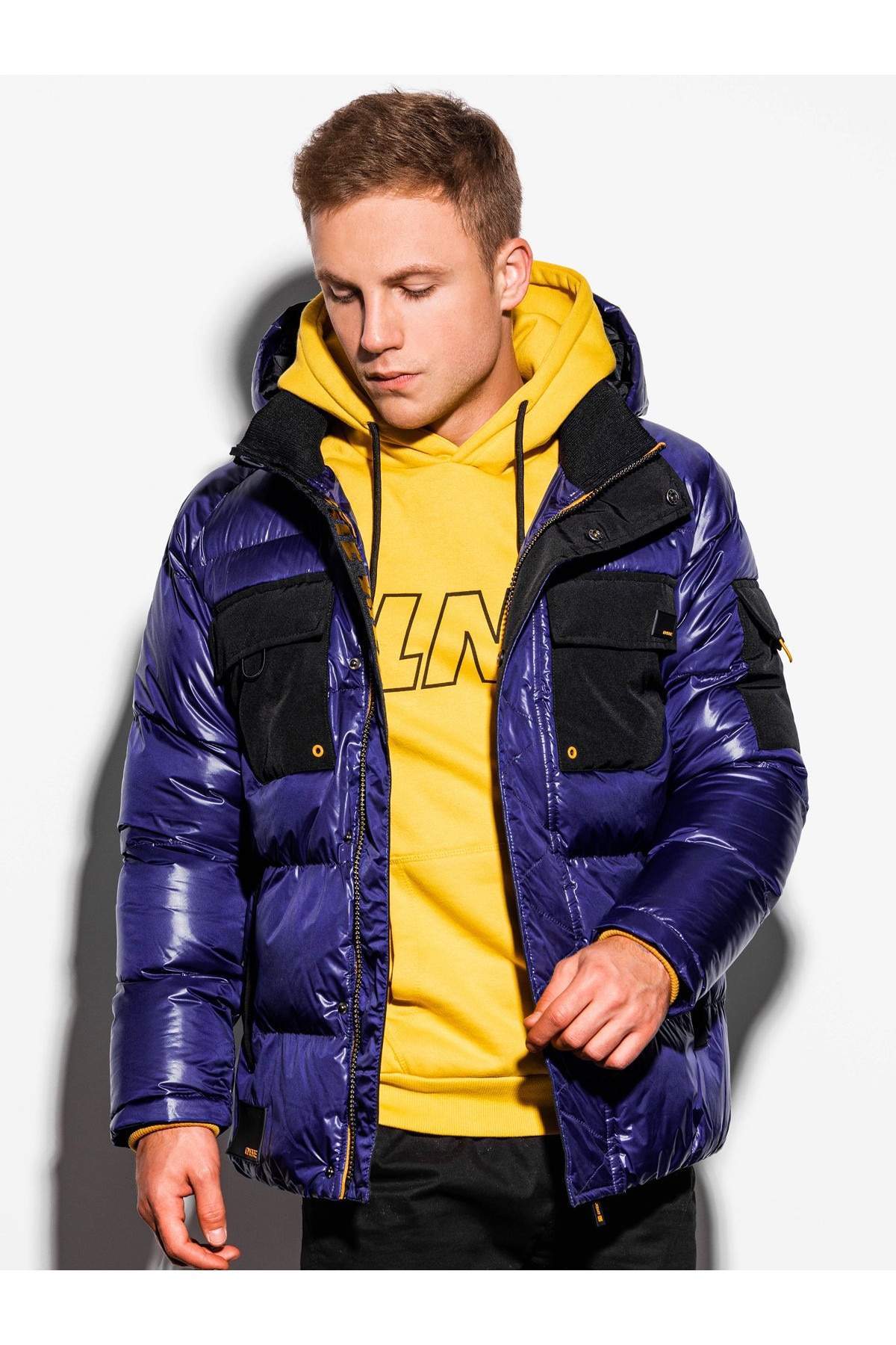 Geaca barbati - C457 - bleumarin, Bleumarin