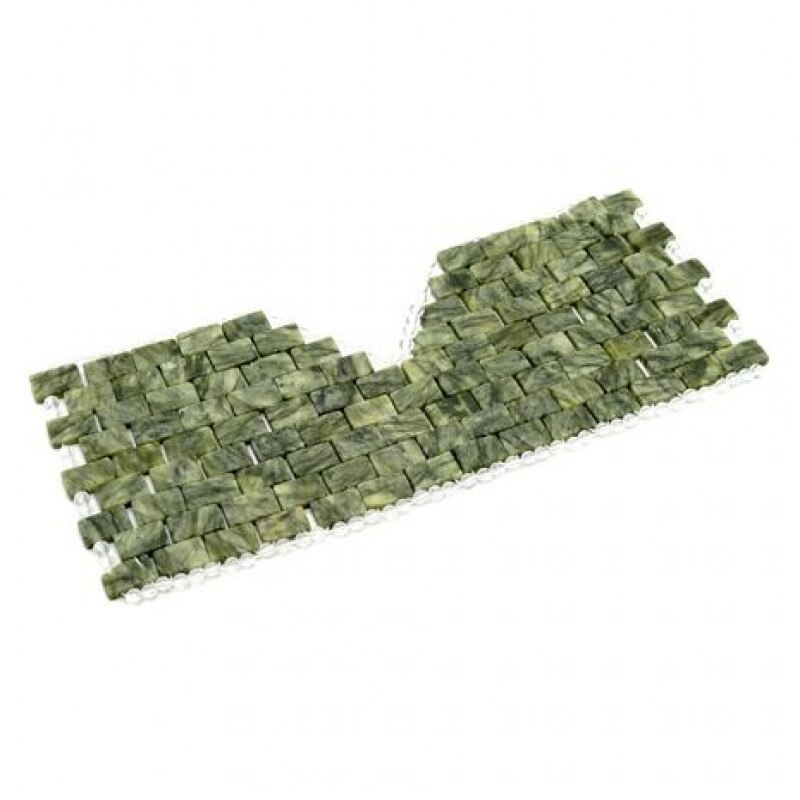 Masca faciala din Jad natural cu 112 pietre dreptunghiulare - model 2