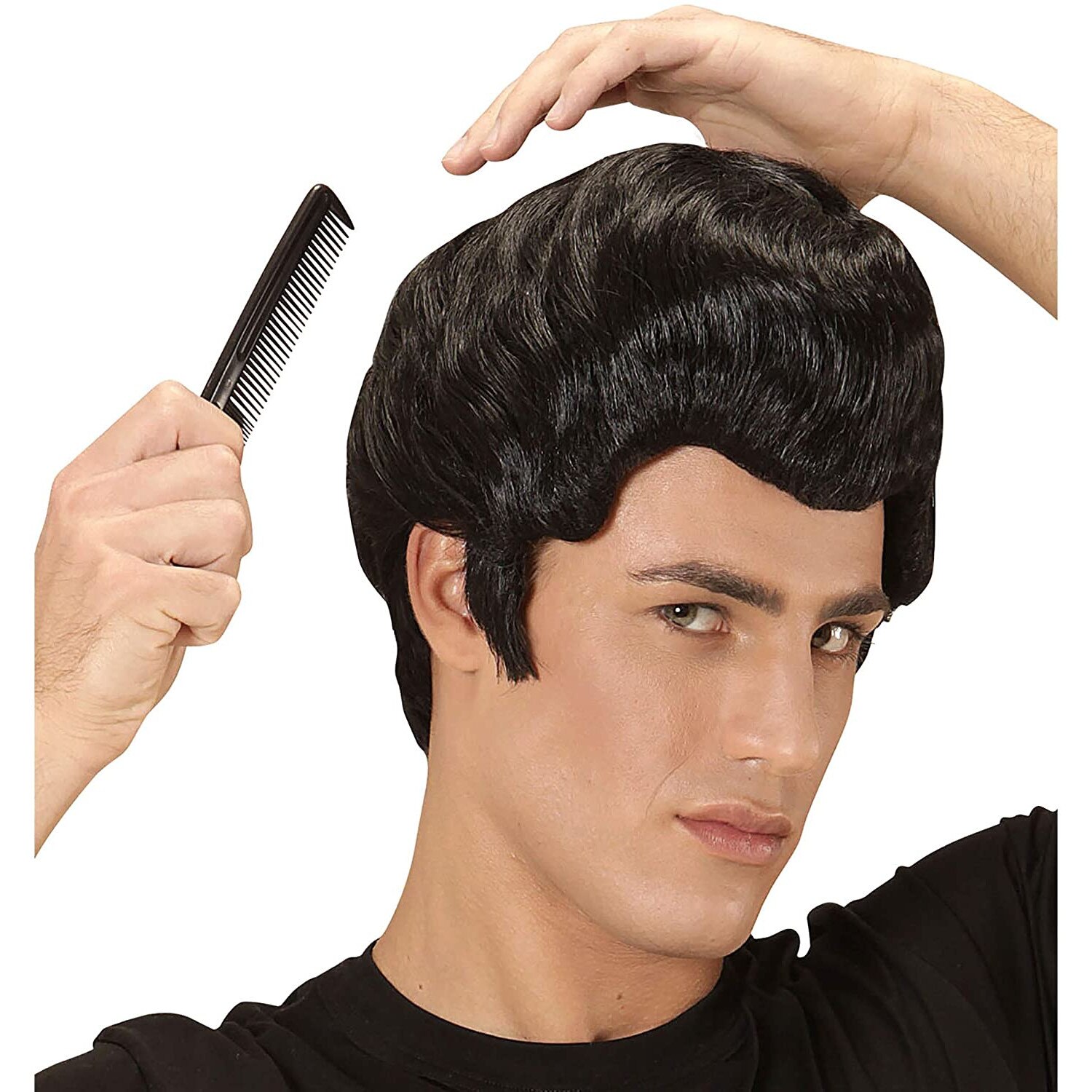 Peruca bruneta ROCKABILLY