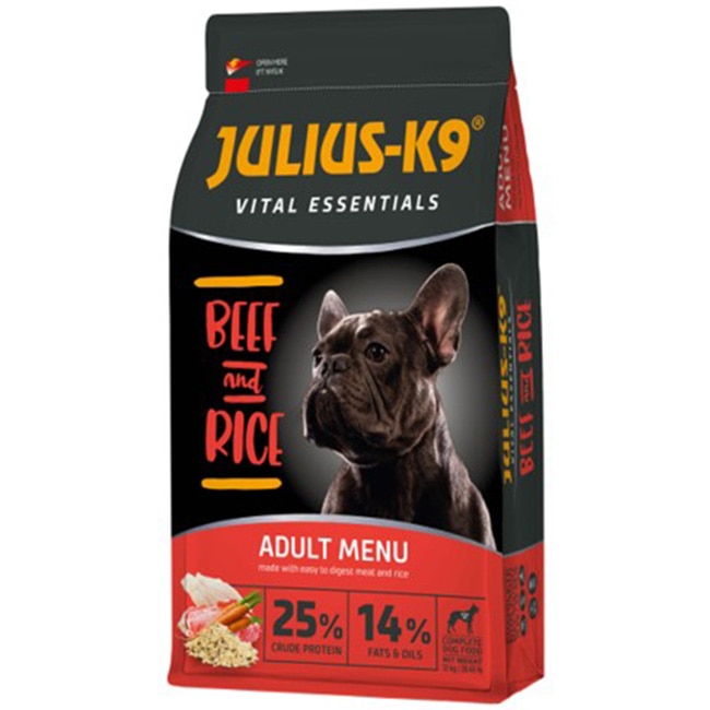 Hrana uscata pentru caini Julius K9 Adult Vital vita & orez, 12 kg