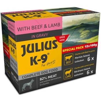 Hrana umeda pentru caini Julius K9 Special Pack 12 x 100 gr Hrana umeda pentru caini Julius K9 Special Pack 12 x 100 gr