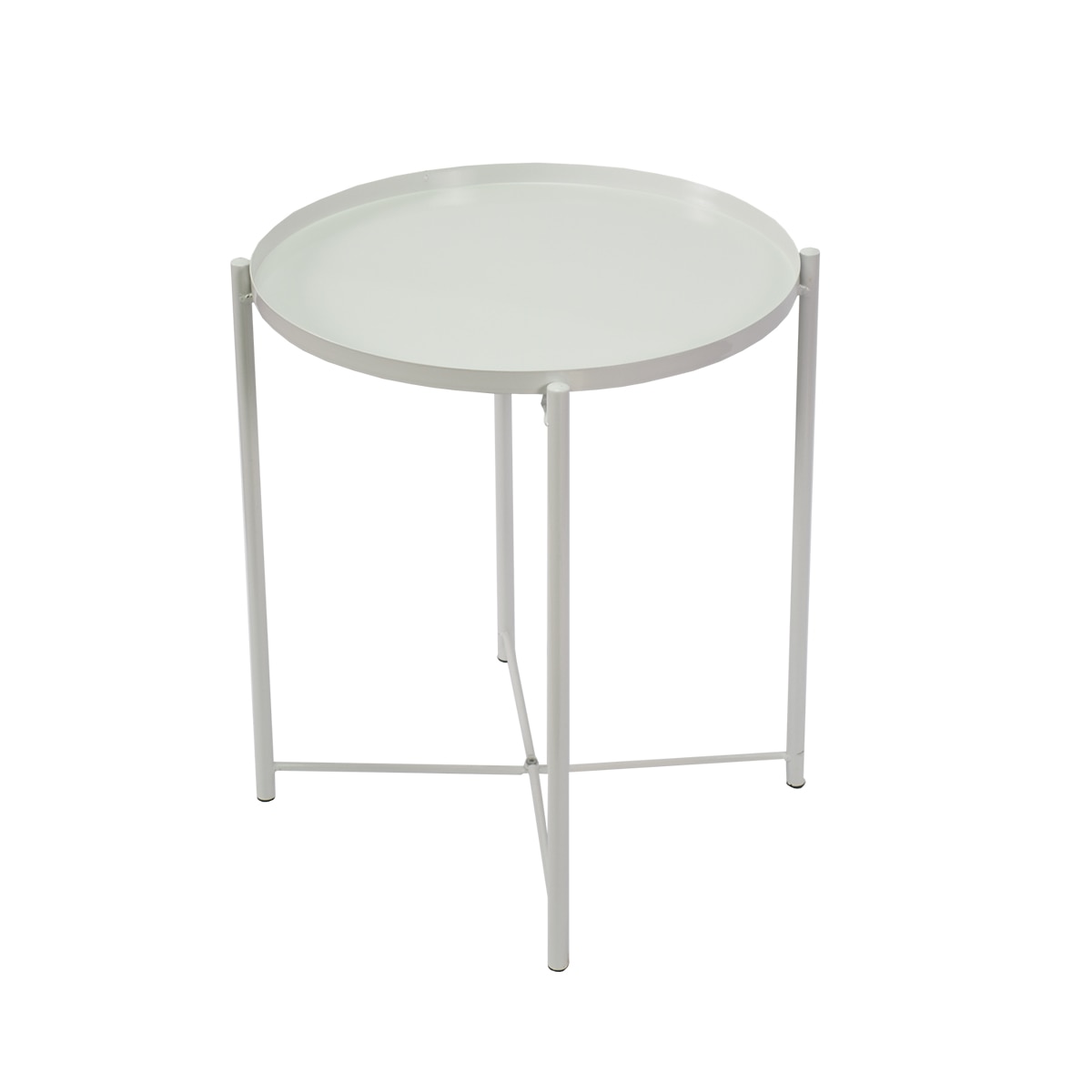 Masuta din metal 42X53 cm D3430 Alb