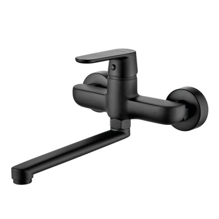 Baterie bucatarie Kuchinox BQD 780D, prindere pe perete, negru