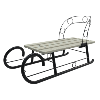 Sanie Neagra Din Metal 2 Persoane Sezut Lemn cu Spatar Demontabil Sanie Neagra Din Metal 2 Persoane Sezut Lemn cu Spatar Demontabil