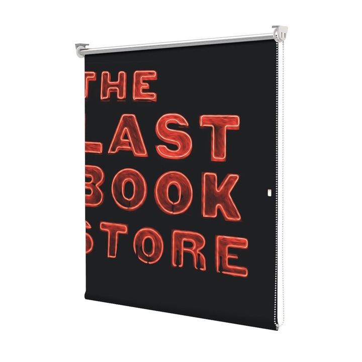 Roleta Art Shade tip Jaluzea cu Rulou si sistem inclus, Art Star, The las book store, Mesaje, Decoratiuni, Latime 150 cm x Inaltime 130 cm