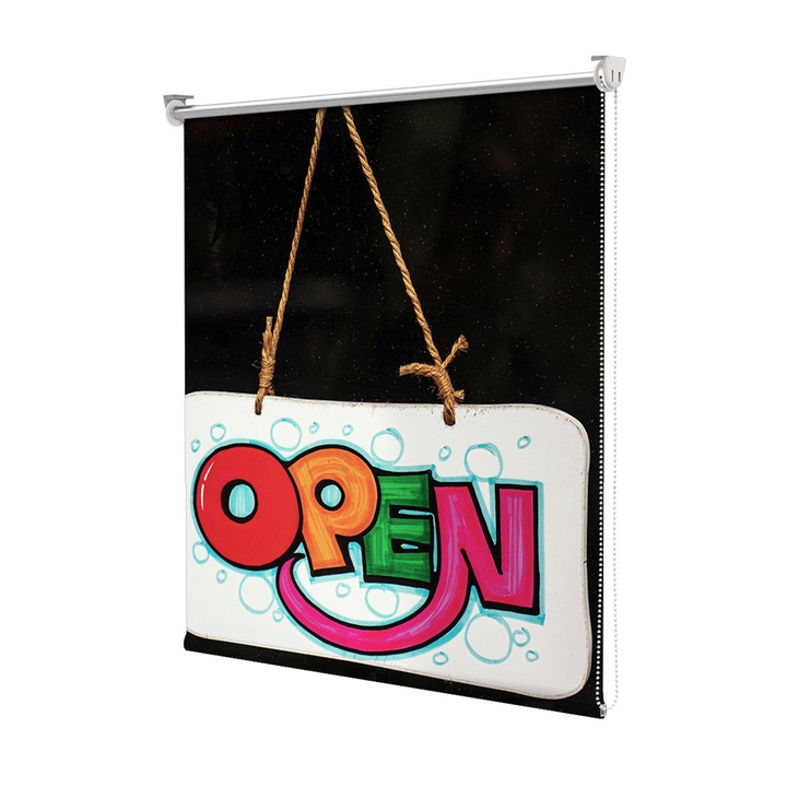 Roleta Art Shade tip Jaluzea cu Rulou si sistem inclus, Art Star, Deschis, Mesaje, Decoratiuni, Latime 50 cm x Inaltime 130 cm