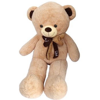 Urs de plus, Nichita Impex SRL, cu funda LOVE, bej, 115 cm Urs de plus, Nichita Impex SRL, cu funda LOVE, bej, 115 cm