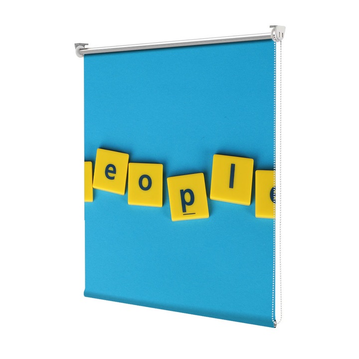 Roleta Art Shade tip Jaluzea cu Rulou si sistem inclus, Art Star, People, Mesaje, Decoratiuni, Latime 100 cm x Inaltime 130 cm
