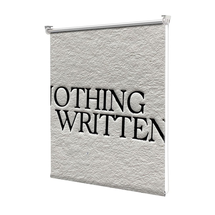 Roleta Art Shade tip Jaluzea cu Rulou si sistem inclus, Art Star, Unwritten, Mesaje, Decoratiuni, Latime 100 cm x Inaltime 130 cm