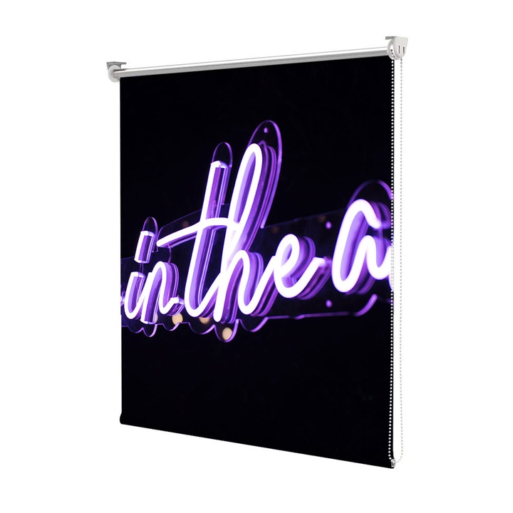 Roleta Art Shade tip Jaluzea cu Rulou si sistem inclus, Art Star, Love is in the air, Mesaje, Decoratiuni, Latime 60 cm x Inaltime 190 cm