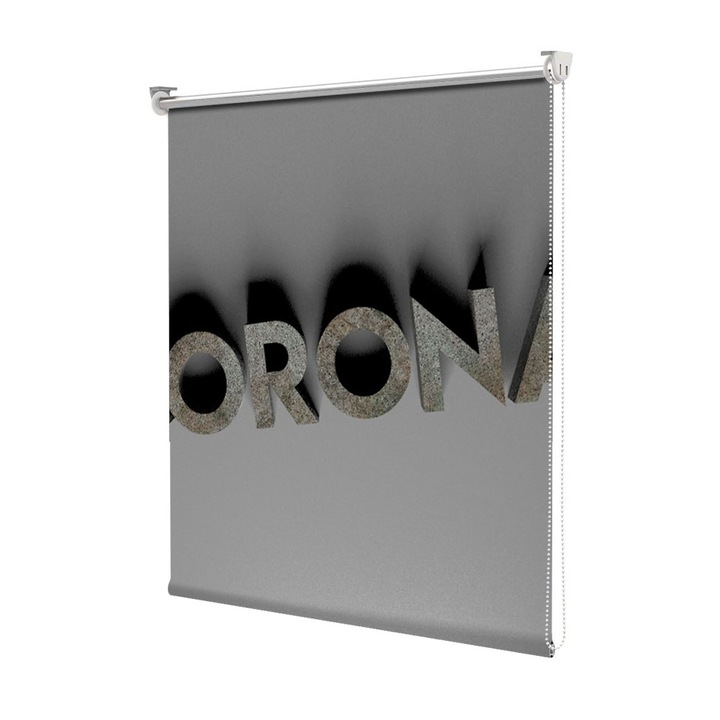 Roleta Art Shade tip Jaluzea cu Rulou si sistem inclus, Art Star, Corona, Mesaje, Decoratiuni, Latime 100 cm x Inaltime 130 cm