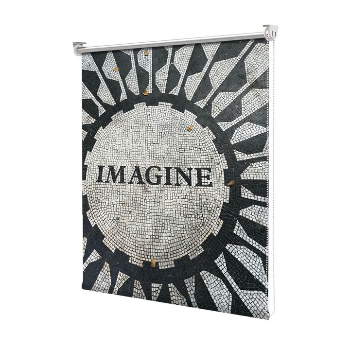 Roleta Art Shade tip Jaluzea cu Rulou si sistem inclus, Art Star, Imagine, Mesaje, Decoratiuni, Latime 75 cm x Inaltime 130 cm