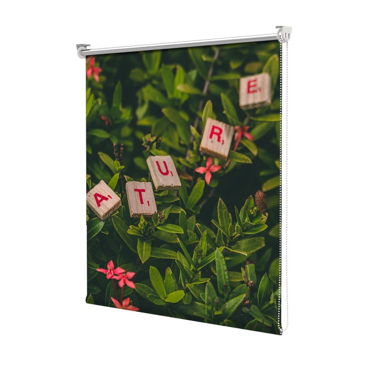 Roleta Art Shade tip Jaluzea cu Rulou si sistem inclus, Art Star, Nature, Mesaje, Decoratiuni, Latime 65 cm x Inaltime 130 cm