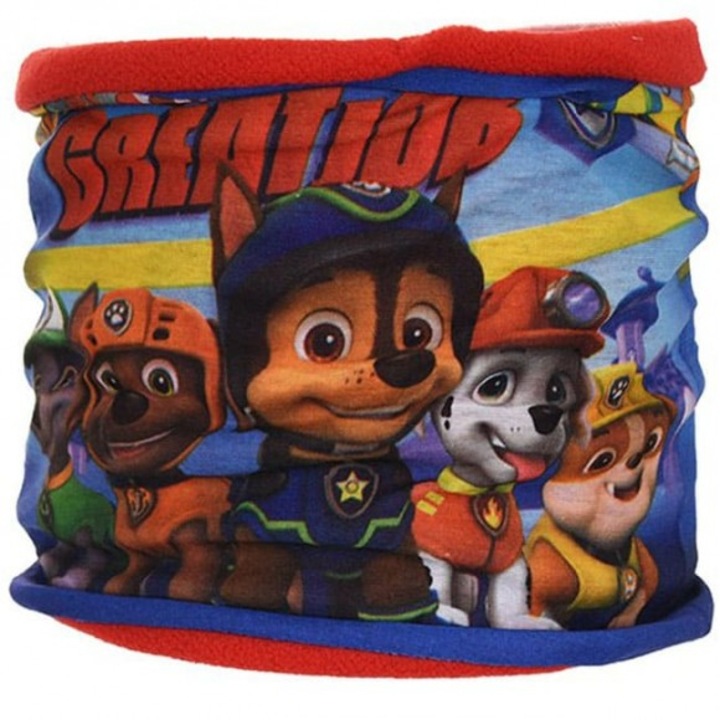 Шал яка Paw Patrol Nickelodeon, Многоцветен/Червен