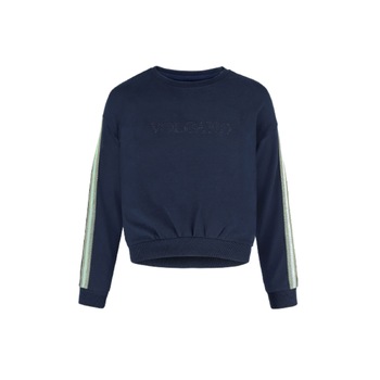 Pulover cu margele Fete, Volcano, Nino Junior, Bumbac/Elastan, Albastru, 134 - 140CM, 9 - 10 ani Pulover cu margele Fete, Volcano, Nino Junior, Bumbac/Elastan, Albastru, 134 - 140CM, 9 - 10 ani