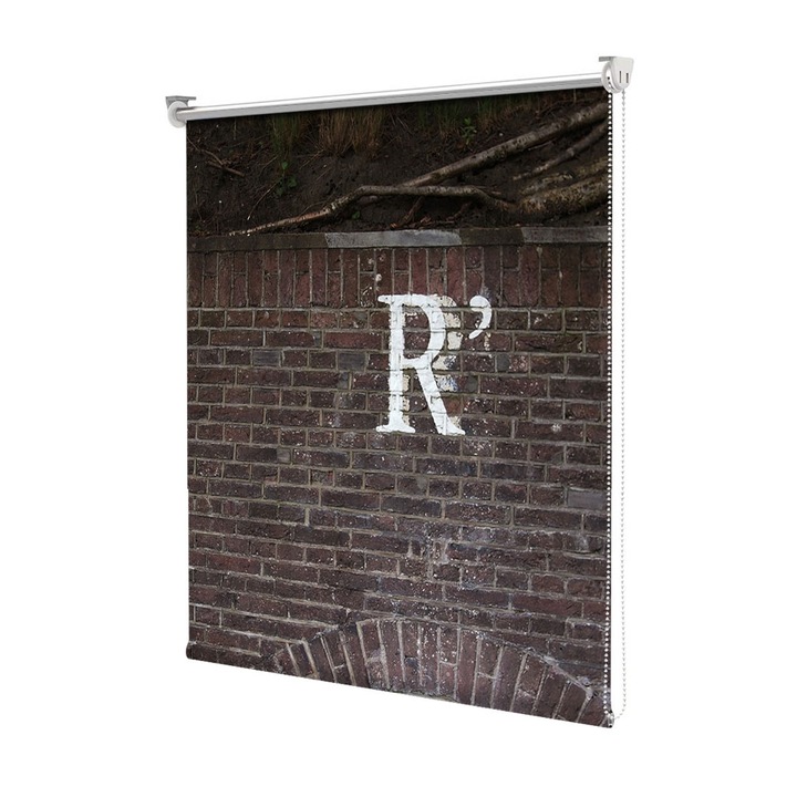 Roleta Art Shade tip Jaluzea cu Rulou si sistem inclus, Art Star, R pe zid, Mesaje, Decoratiuni, Latime 105 cm x Inaltime 130 cm