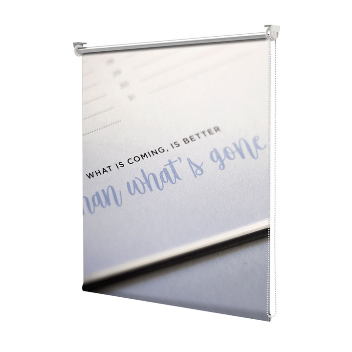 Roleta Art Shade tip Jaluzea cu Rulou si sistem inclus, Art Star, Better future, Mesaje, Decoratiuni, Latime 85 cm x Inaltime 130 cm