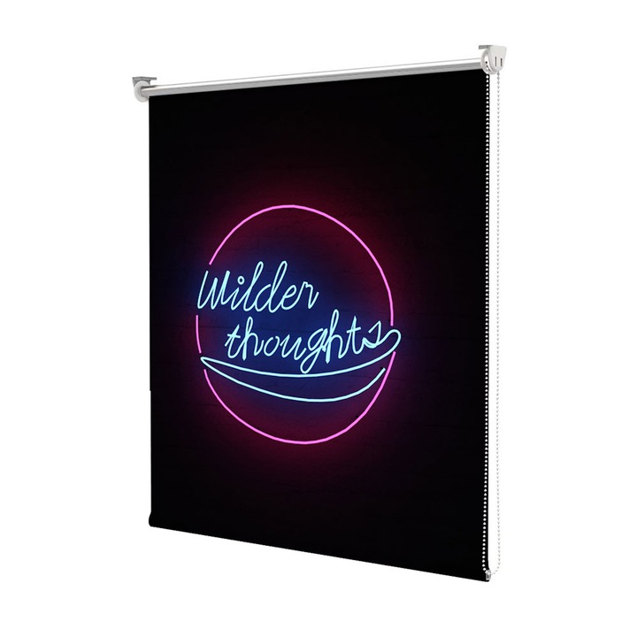 Roleta Art Shade tip Jaluzea cu Rulou si sistem inclus, Art Star, Wilder thoughts, Mesaje, Decoratiuni, Latime 50 cm x Inaltime 190 cm