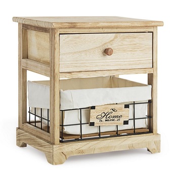 Noptiera 1 sertar 1 cos din metal si lemn natur Home Deluxe 37 cm x 27 cm x 40 h Noptiera 1 sertar 1 cos din metal si lemn natur Home Deluxe 37 cm x 27 cm x 40 h
