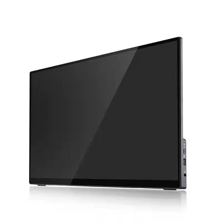 Lipa AX-60 hordozható monitor, 4K Ultra HD, 15,6 hüvelykes, LCD, HDMI/USB-C/Micro USB, PC/TV/okostelefon/táblagép, fekete