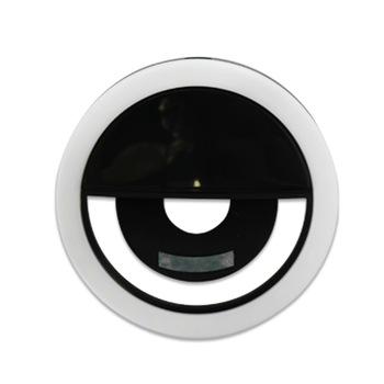 Inel Led Selfie Ring, pentru telefon sau tableta, portabil, cu baterii, 3 trepte de putere lumina, Negru/Alb, YULMI Inel Led Selfie Ring, pentru telefon sau tableta, portabil, cu baterii, 3 trepte de putere lumina, Negru/Alb, YULMI