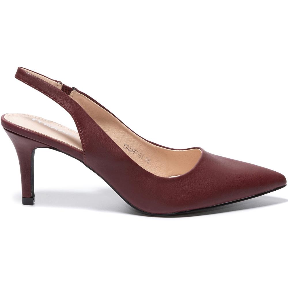 Pantofi dama Sarahi, Visiniu, Rosu