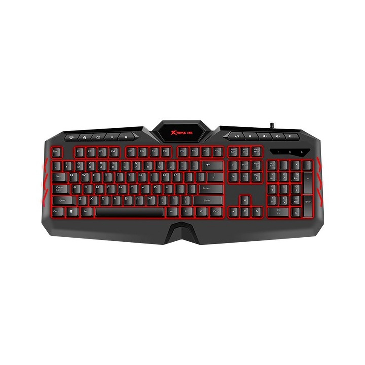 Клавиатура Xtrike ME KB-509, USB, Черна, Мултимедийна, Anti-Ghosting