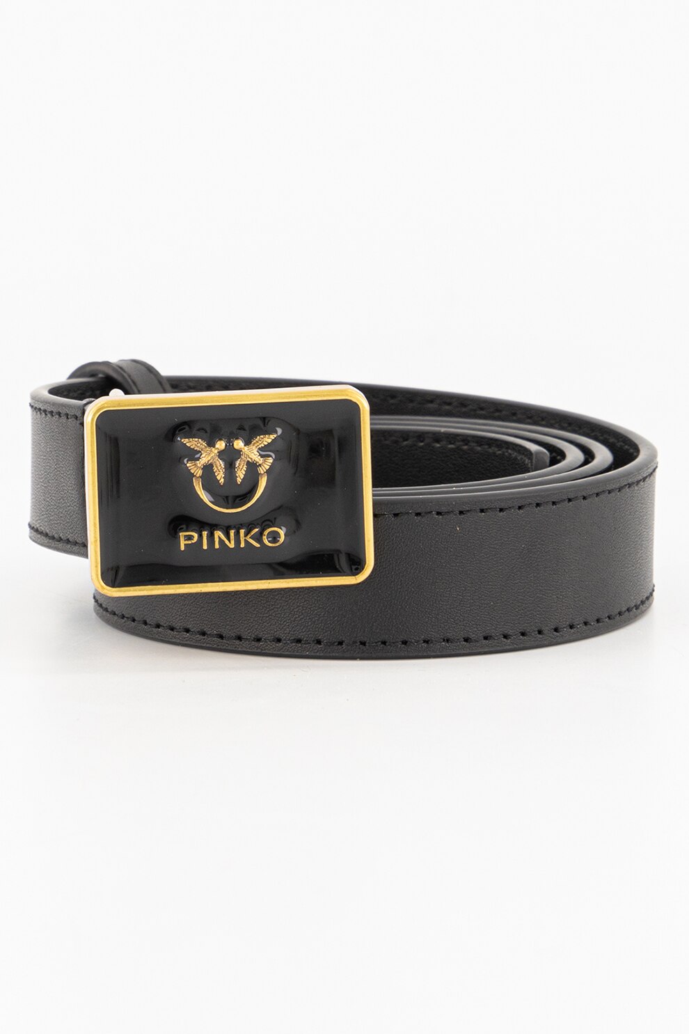 Pinko, Curea de piele cu catarama cu logo Ondina