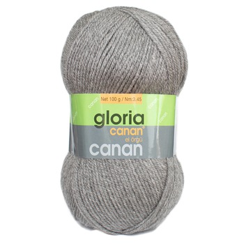 Pachet fir tricotat Gloria 47, 5 bobine, acril 100%, 500 g/pachet, culoare gri deschis Pachet fir tricotat Gloria 47, 5 bobine, acril 100%, 500 g/pachet, culoare gri deschis